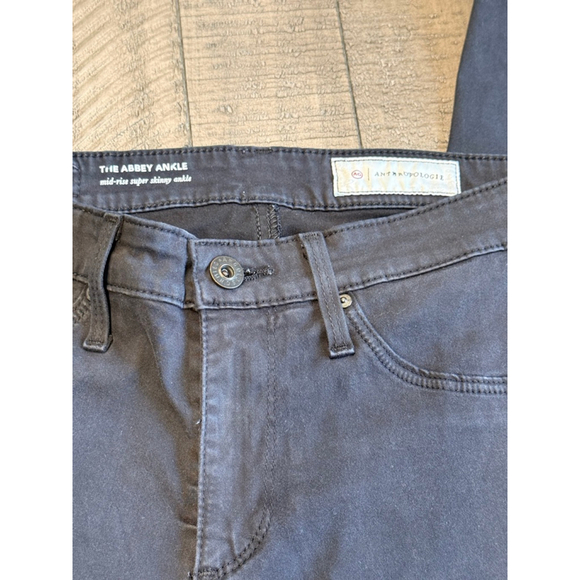 AG Adriano Goldschmied The Abbey Ankle Jeans Black Mid-Rise Super Skinny - Picture 7 of 7